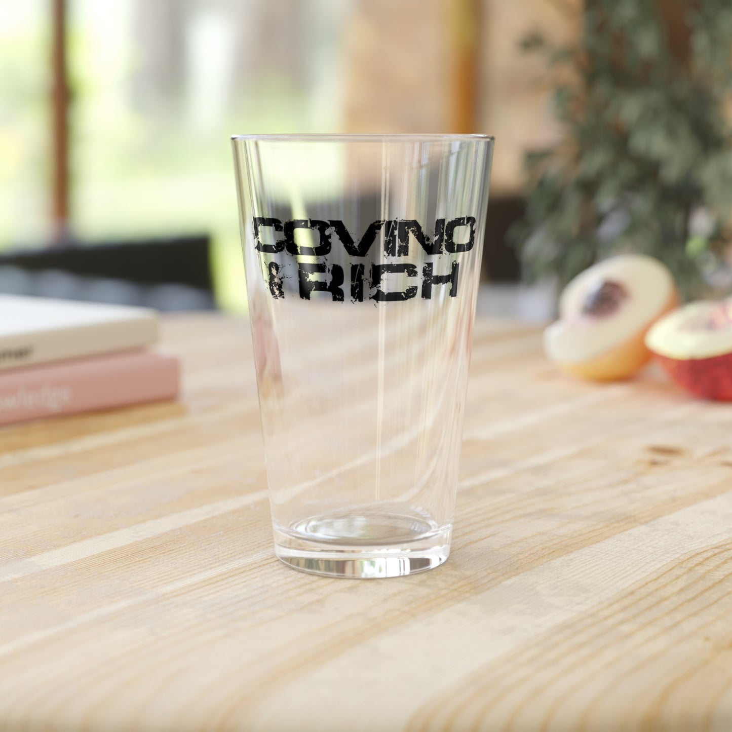 Covino & Rich Pint Glass, 16oz