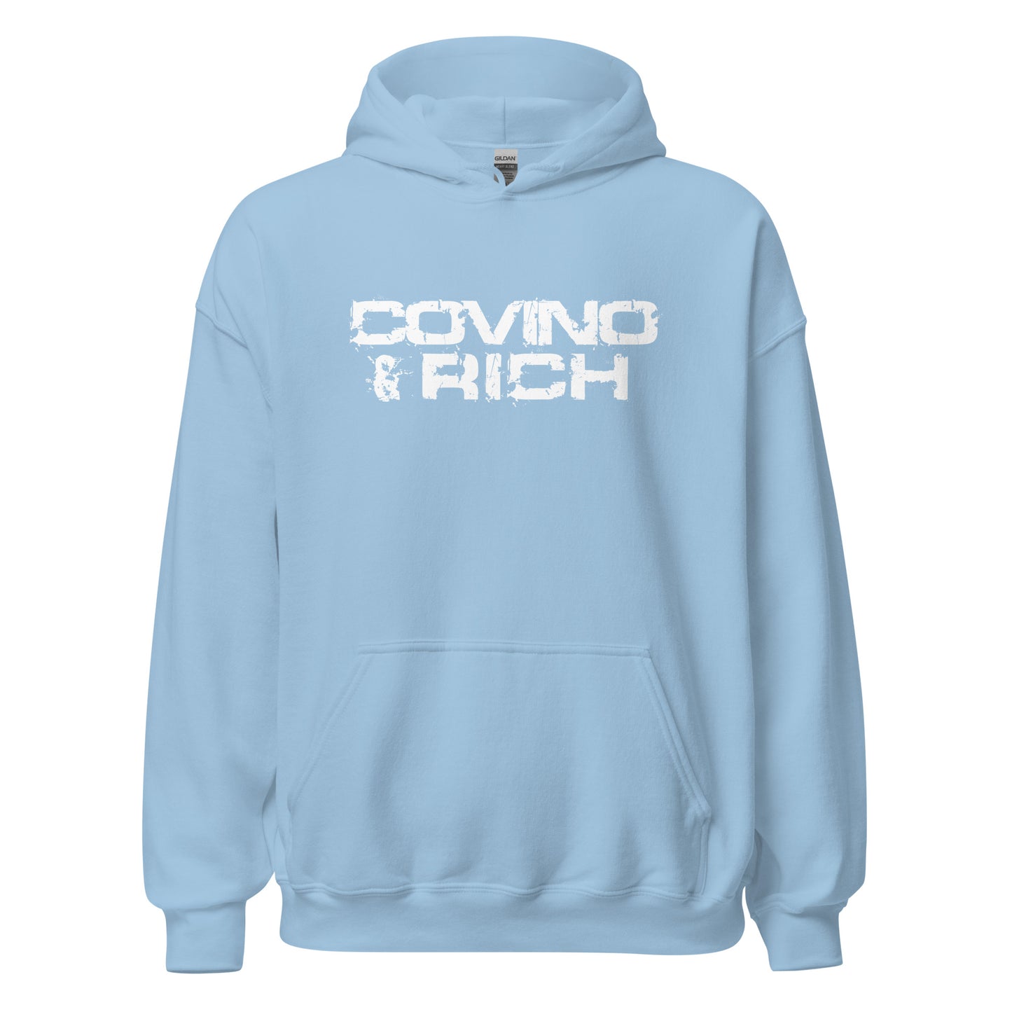 Covino & Rich Unisex Hoodie - White Logo (Gildan)