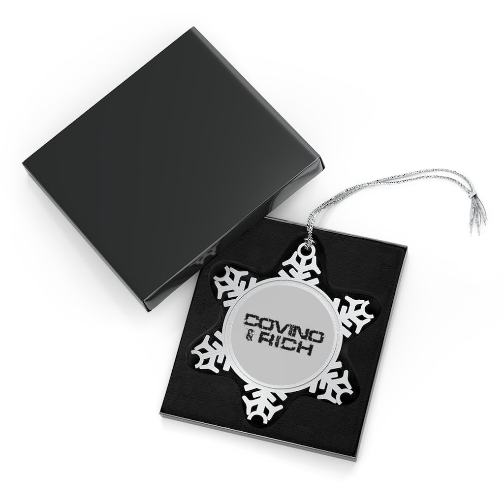 Christmas Ornament - Pewter Snowflake