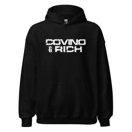 Covino & Rich Unisex Hoodie - White Logo (Gildan)