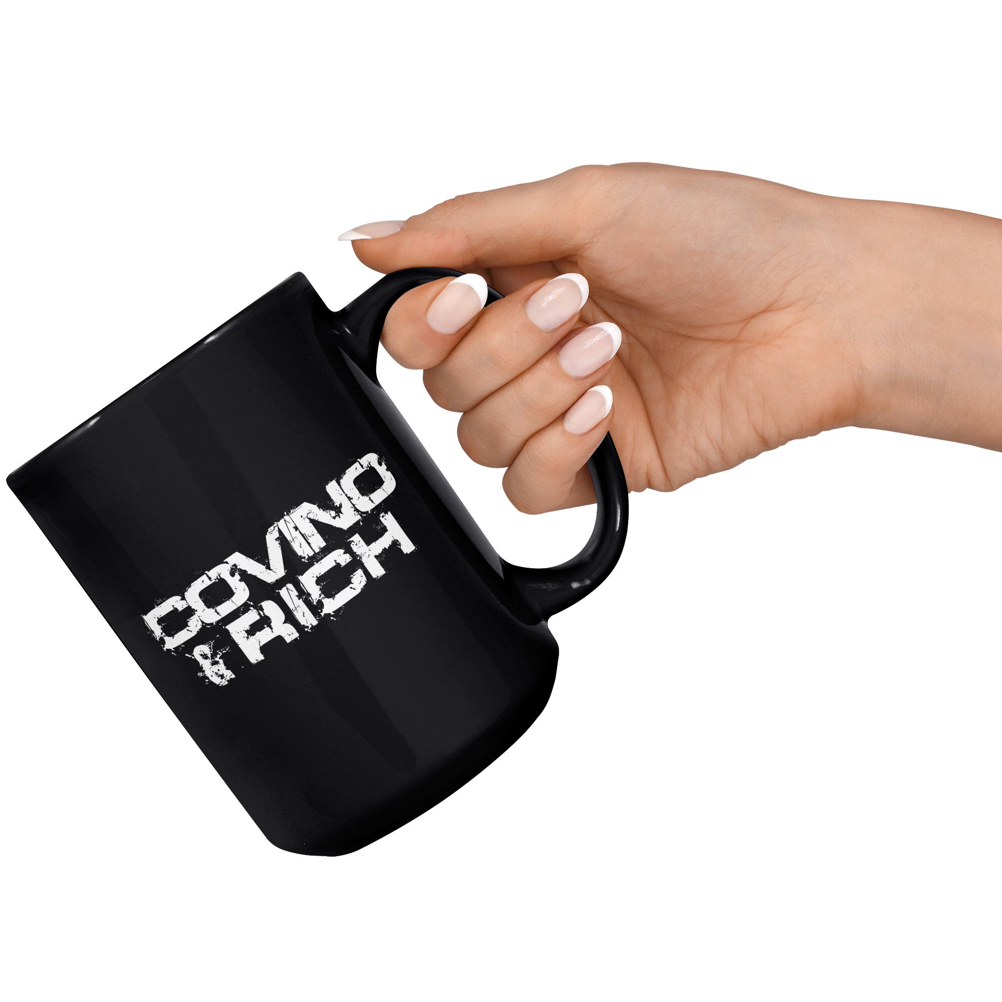 Covino & Rich 15 oz Black Mug